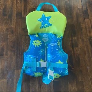 Speedo Infant Life Vest Blue Green